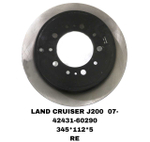 Тормозной диск 42431-60290 на Toyota LEXUS LX570 GRJ200,URJ200 2007-2015 задний — купить в Алматы | ADAL AUTO