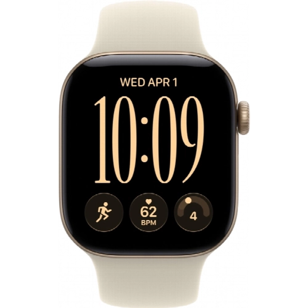 Apple Watch S12 42 mm Light Gold Aluminum Case | Sand Sport Band, M/L