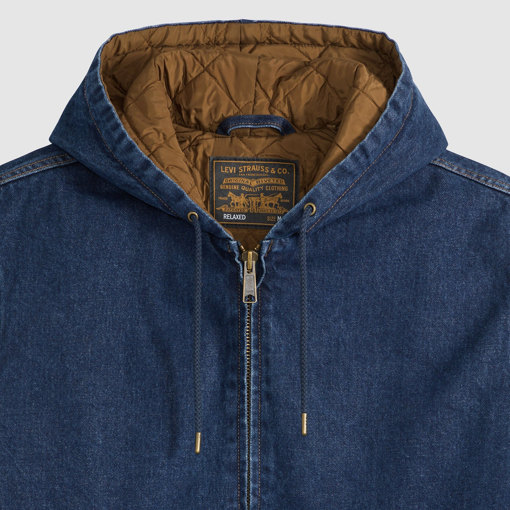 Куртка джинсовая утепленная мужская LEVI'S POTRERO DENIM HOODY