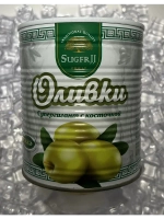 Оливки «Супергиганты» с косточкой 825г