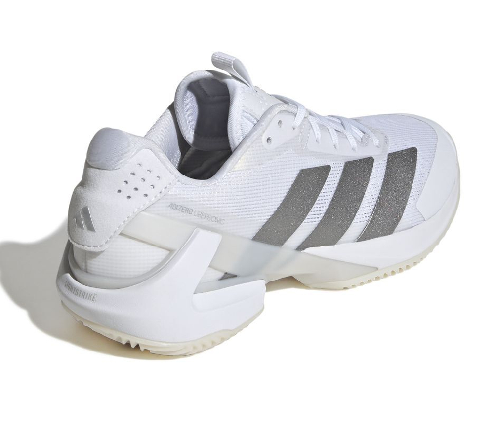 Женские Кроссовки теннисные Adidas Adizero Ubersonic 5 W Clay - cloud white/silver metallic/cloud white