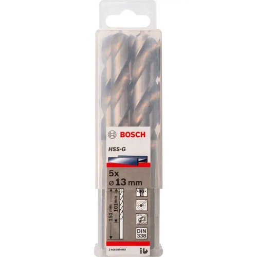 Сверло по металлу HSS-G 13 мм BOSCH 2608595083