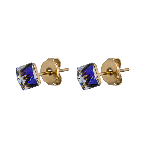 Серьги пусеты Fiore Luna Crystal Blue SWE0127/2 B G