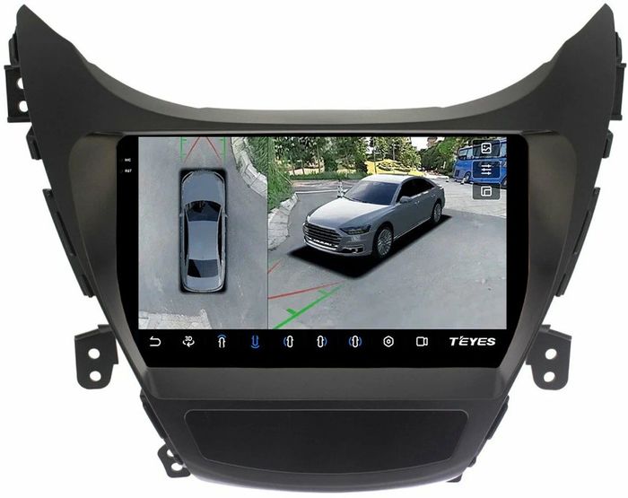Магнитола для Hyundai Elantra 5 MD 2011-2013 - Teyes CC3-2K-360 на Android 10, Быстрая, 2K QLED, CarPlay, 4G SIM-слот, 4 камеры в комплекте