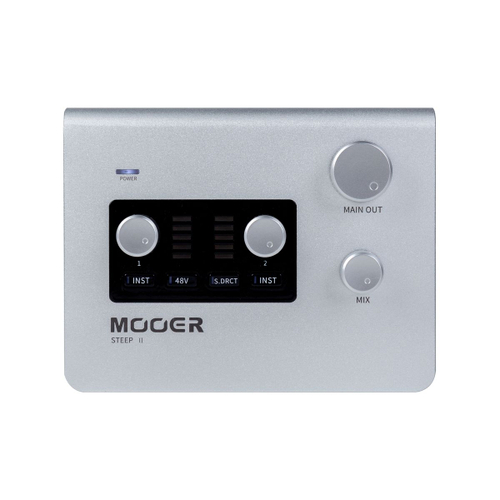 Mooer STEEP II Аудиоинтерфейс 24 бит / 192 кГц, USB-C, два входа, стерео выход, MIDI IN/OUT