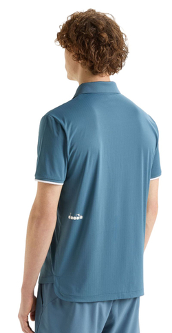 Мужское теннисное поло Diadora Short Sleeve Icon - oceanview