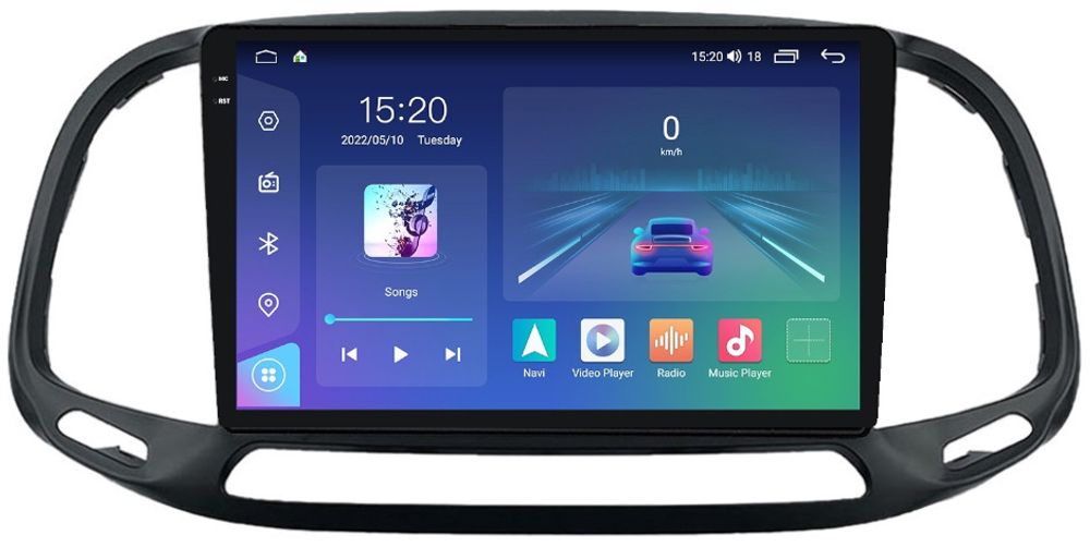 Магнитола для FIAT Doblo 2015+ - Parafar PF605U2K на Android 13, Быстрая, QLED+2K, CarPlay, 4G SIM-слот
