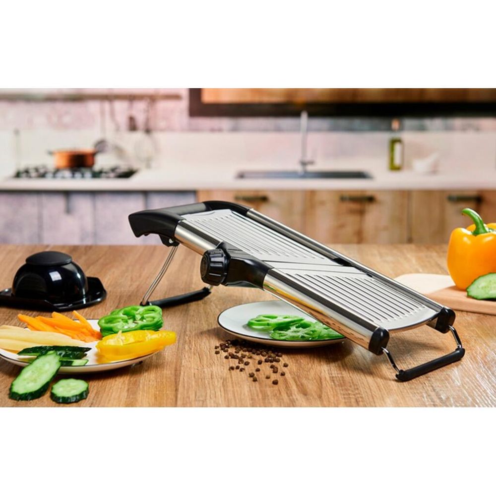 Мандолина (Овощерезка) V-BLADE, 5 насадок с держателем 33,5*13 см h14,5 см P.L. - Proff Chef Line