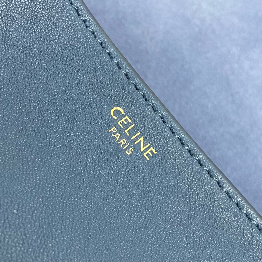 Сумка Celine Halfmoon, синяя — фото 8