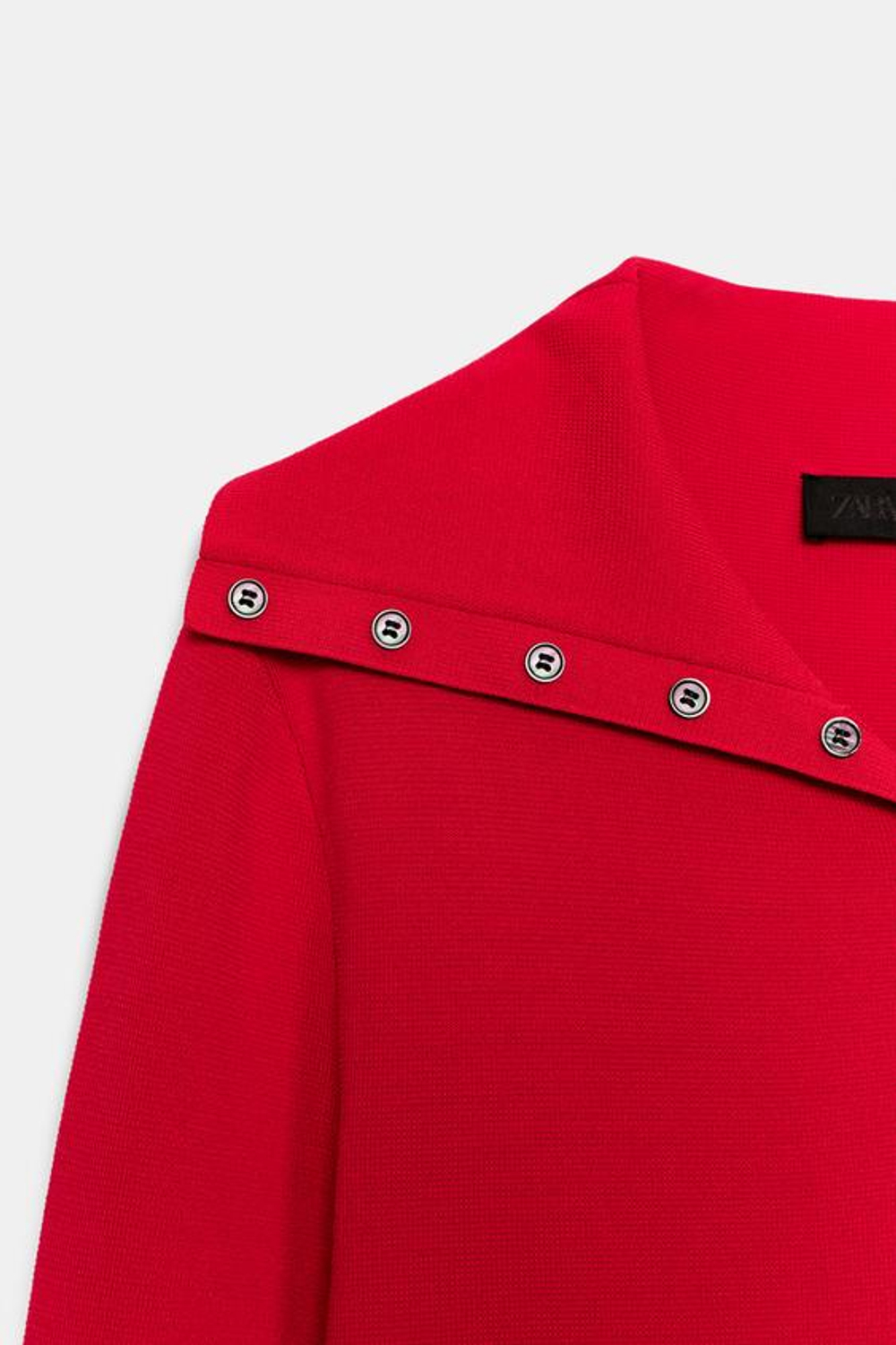 ZARA КАРДИГАН С ПУГОВИЦАМИ, КРАСНЫЙ