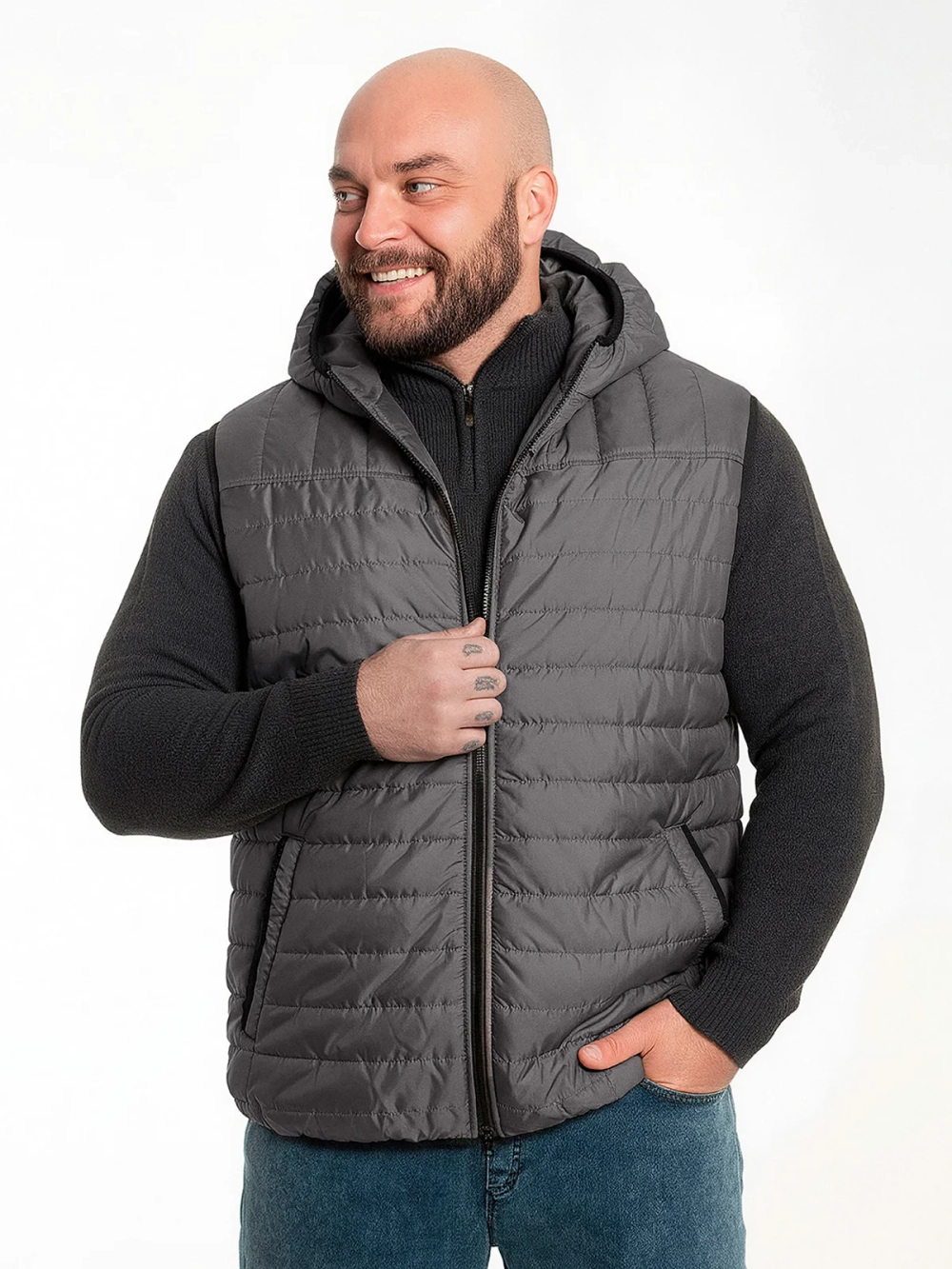 Жилетка утепленная стеганная