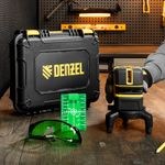 Лазерный уровень Denzel LX 06 Green, 30 м, 520 нм, аккумулятор Li 5200 mAh, резьба 5/8"