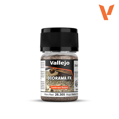 Средство для оформления подставок Vallejo серии Texture Mars Red 1-2 mm