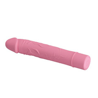 Нежно-розовый вибратор 15,5см с выделенными венками Pretty Love VIC BI-014701-1