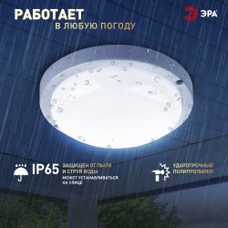 Светильник ЖКХ светодиодный ЭРА SPB-201-0-65K-012 IP65 12Вт 6500К D155 круглый | Светильники для ЖКХ IP65