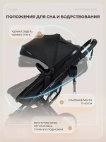 Коляска детская RANT basic "PULSAR plus" (2в1) RA169 Black