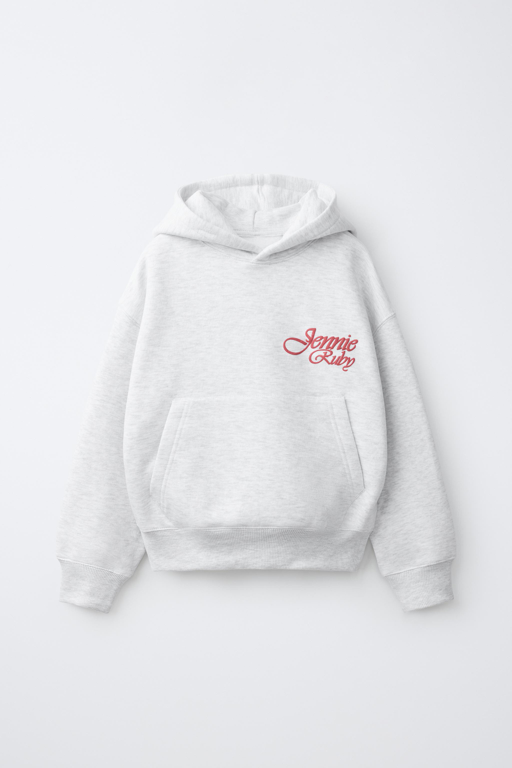 ZARA ХУДИ JENNIE RUBY®, СЕРЫЙ МЕЛАНЖ