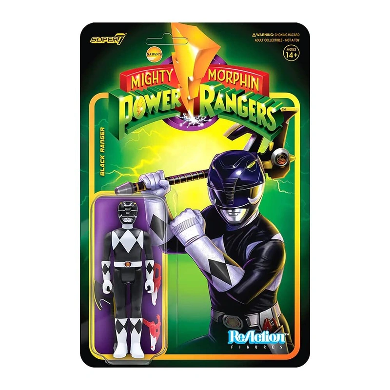 Фигурка Super7 - Mighty Morphin Power Rangers ReAction Figure Wave 2 - Black Ranger