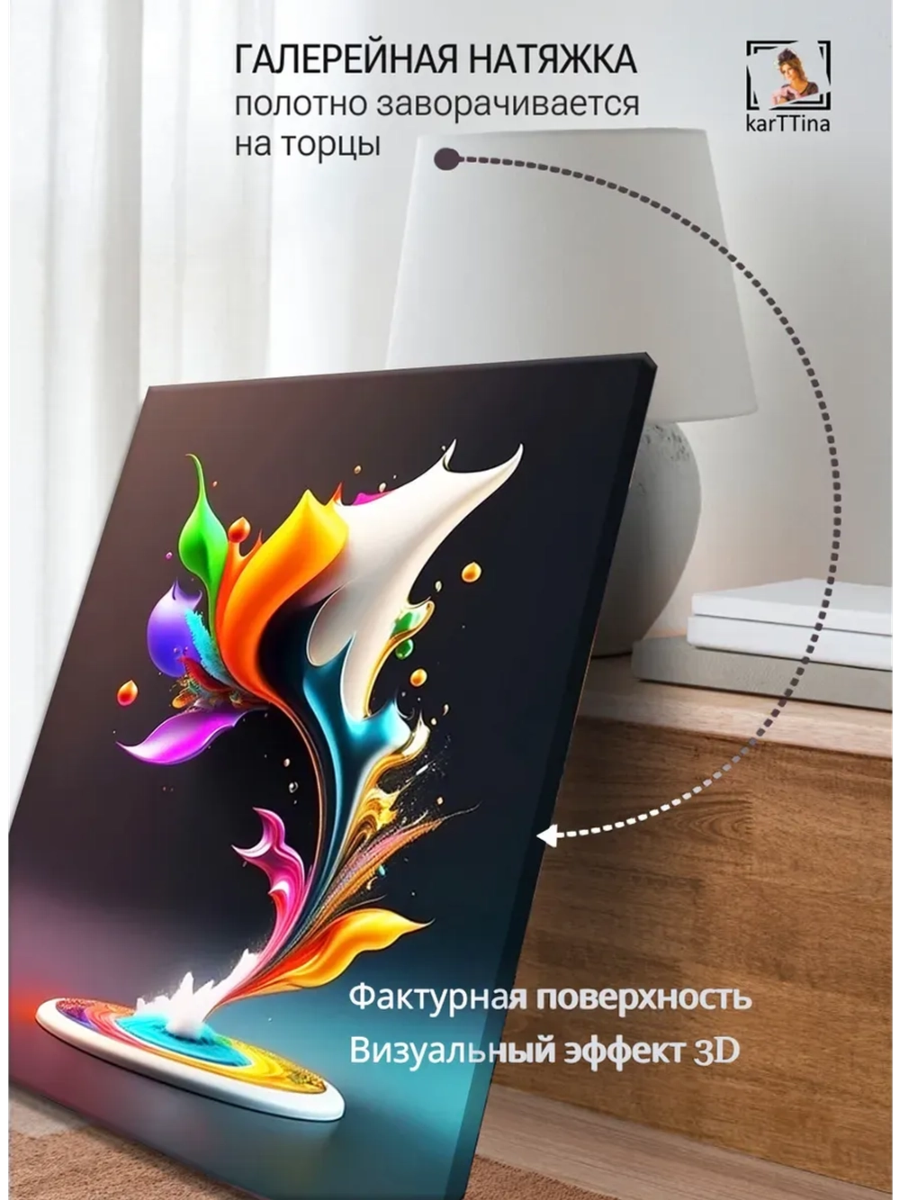 Картина Взрыв цвета на стену 30х40см 1шт.