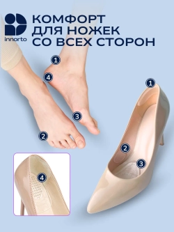 Силиконовые накладки в обувь