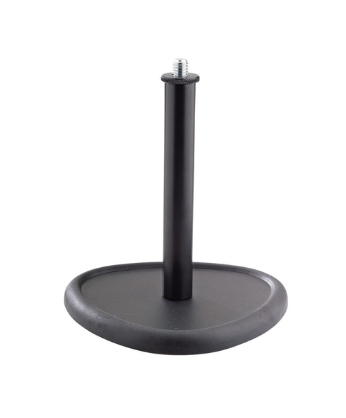 K&M 23230-300-55 настольная микрофонная стойка с треугольным основанием, чёрная