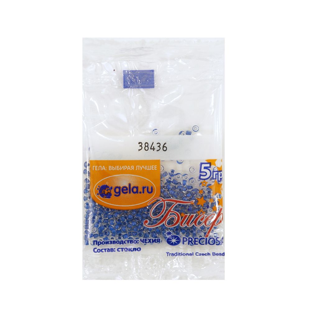 Бисер Preciosa 10/0, 50 г (10 шт по 5 г), цв.38436