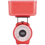 Весы кухонные механические HOMESTAR HS-3004М, 1 кг, цвет красный