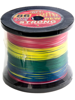 Леска плетёная WFT KG STRONG Multicolor 1000 м, 0,52 мм