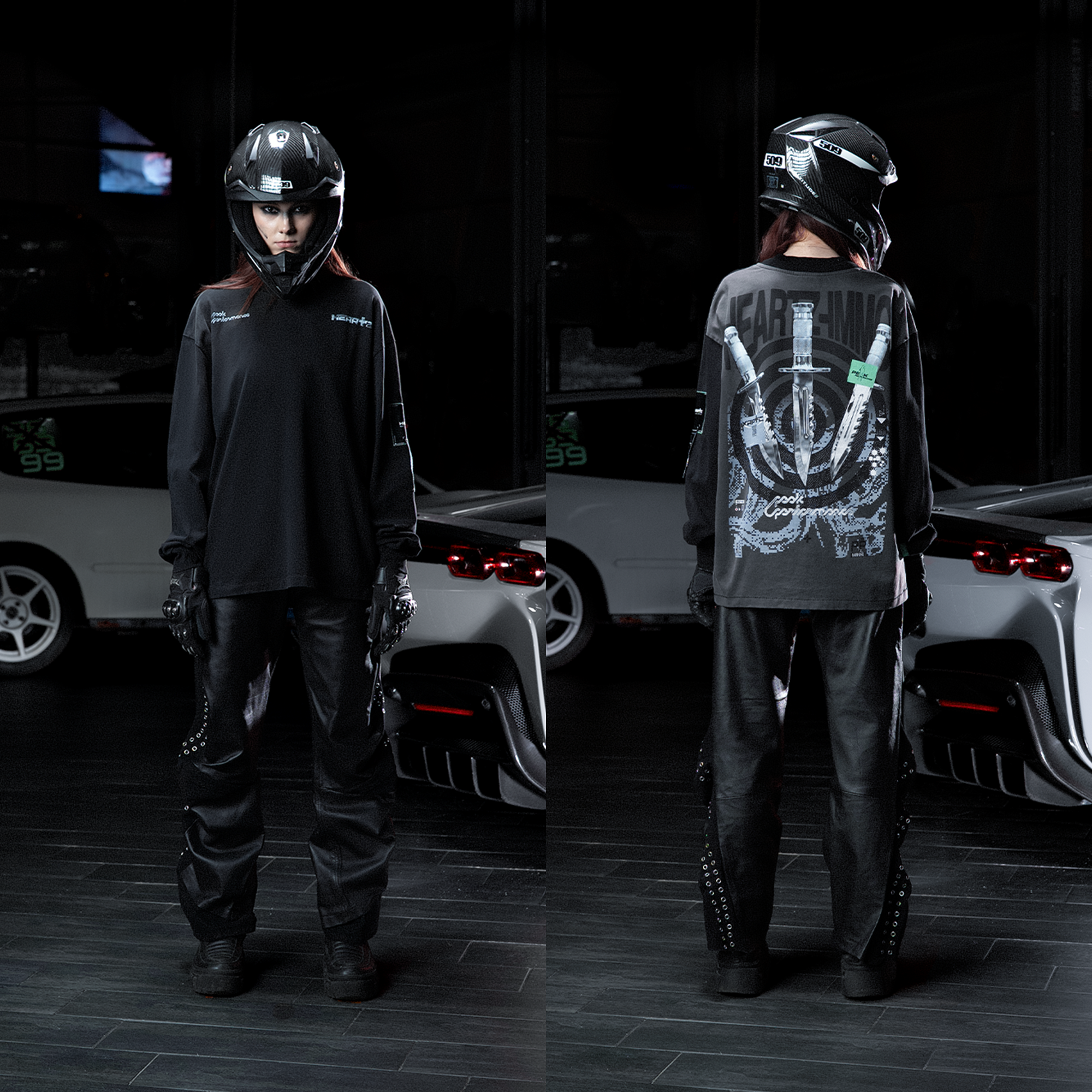 «Knives Out» Faded Longsleeve