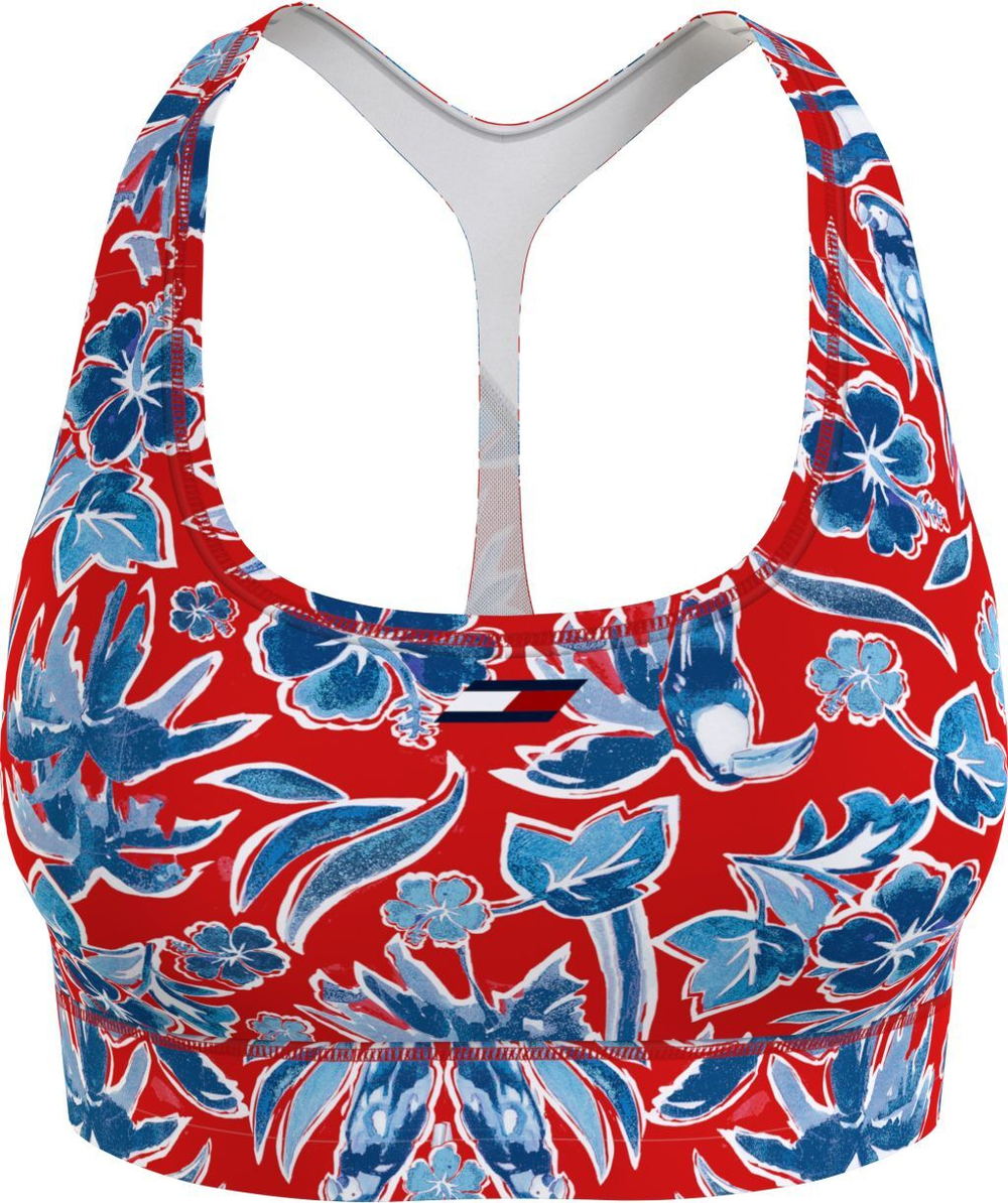 ТОП теннисный Tommy Hilfiger Mid Intensity Floral AOP Bra - разноцветный