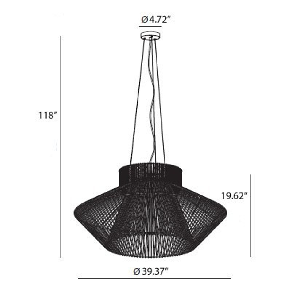 Koord Large Pendant Light from El Torrent