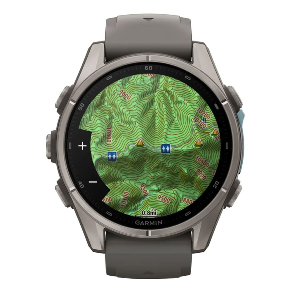Garmin Fenix 9 — 43 мм AMOLED Titanium Fog Gray