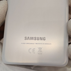 Задняя крышка для Samsung S21 (задняя пластиковая панель) "Премиум качество" цвет: Белый фантом (Чёрный)