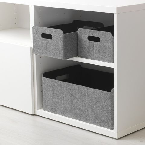 Коробка для хранения IKEA BESTA (БЕСТО), Серый, 25x31x15 см