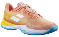 Женские теннисные кроссовки Babolat Jet Mach 3 Clay - coral/gold fusion