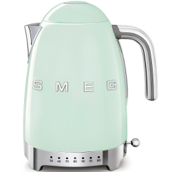 Чайник с регулируемой температурой 1.7л Smeg Стиль 50-х годов 3D пастельный зеленый
