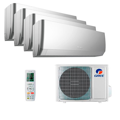 Мультисплит система на 4 комнаты Gree GWH09AGCXB-K6DNA4F/I (silver) x 4 / GWHD(28)NK6OO (LCLH)