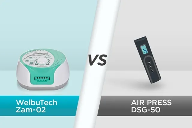 Сравниваем массажеры из Китая и Кореи: AIR PRESS DSG-50 и Welbutech Zam-02