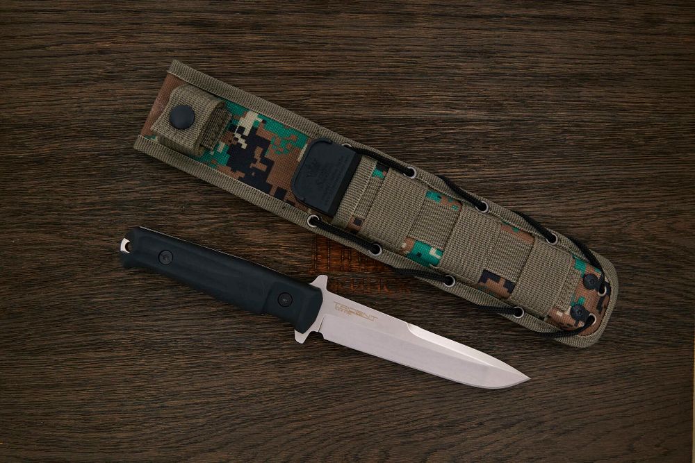 Нож тактический (разделочный) Kizlyar Supreme Trident, клинок 150мм, AUS-8, кратон