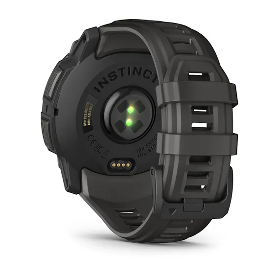 Instinct 3 - 50mm AMOLED (черный с угольно-черным ремешком)