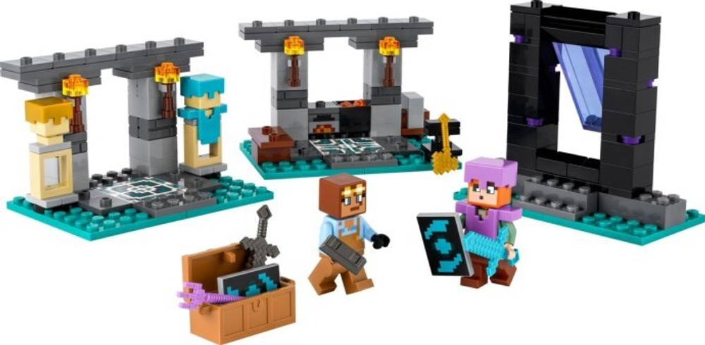 Конструктор Лего Майнкрафт Оружейная палата 21252 | LEGO Minecraft The Armory | набор с оружием\ | 203 детали 7+