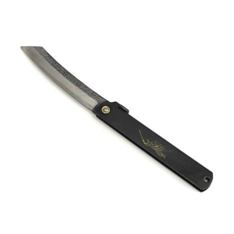 Нож японский складной Higonokami Kuro 220 / 100 мм чёрная рукоять MT BHT-LL Miki Tool М00010276