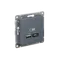Розетка с USB A+C Systeme Electric AtlasDesign Грифель ATN000739