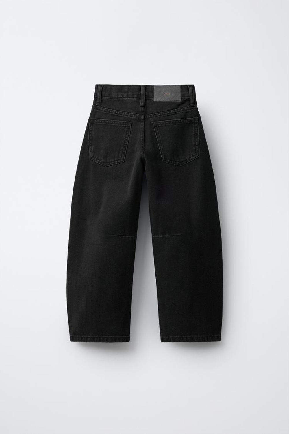 ZARA ДЖИНСЫ BARREL, ЧЕРНЫЙ