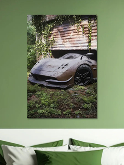 Картина на стену "Pagani Huayra" 30х40см 1шт., на деревянном подрамнике