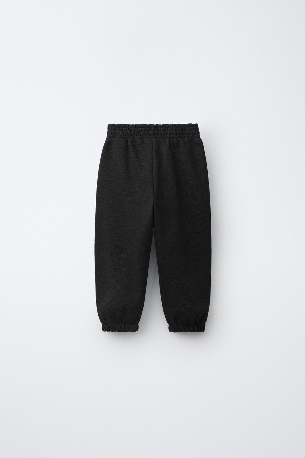 ZARA ОДНОТОННЫЕ БРЮКИ-ДЖОГГЕРЫ, ЧЕРНЫЙ