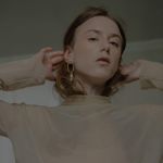 Серьги Овальные с жемчугом, позолота / Oval