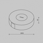 Основание для трека-ремня Maytoni Accessories for system Parity TRA130SC-1B