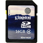 Карта памяти KingStone SDHC 16Gb Class 4 (SD4/16GB)