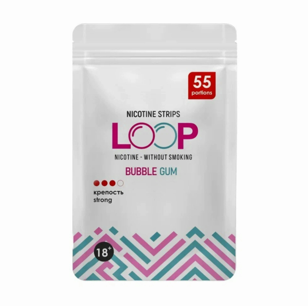 LOOP BUBBLE GUM НИКОТИНОВЫЕ ПЛАСТИНКИ (12 МГ) - БАБЛ ГАМ